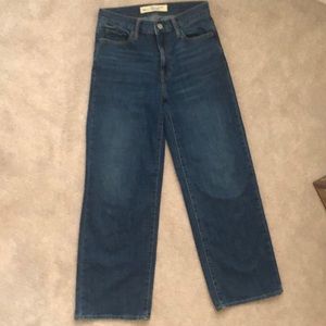 Gap 24r wide leg high rise denim